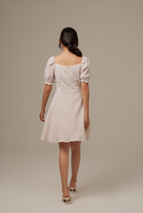 Juleen Checkered Dress in Sand
