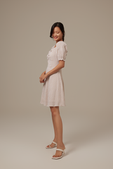 Juleen Checkered Dress in Sand
