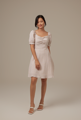 Juleen Checkered Dress in Sand