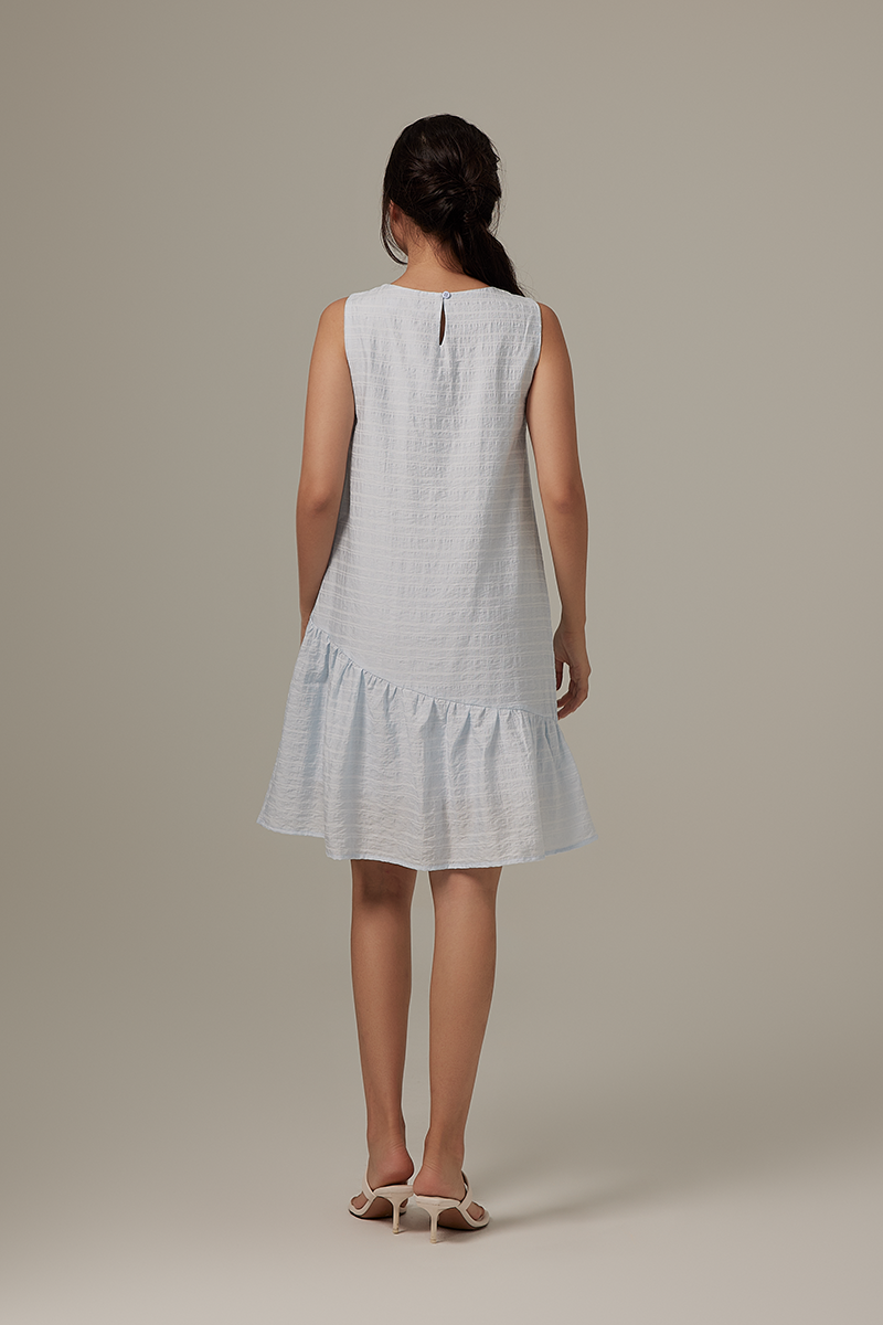 Felice Dropwaist Dress in Blue