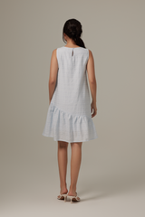 Felice Dropwaist Dress in Blue