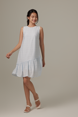 Felice Dropwaist Dress in Blue
