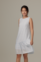 Felice Dropwaist Dress in Blue