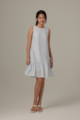 Felice Dropwaist Dress in Blue