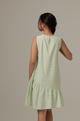 Felice Dropwaist Dress in Green