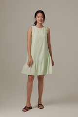 Felice Dropwaist Dress in Green