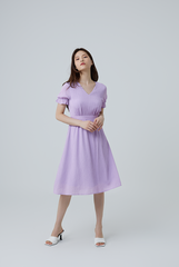 Ria Textured Dress in Wisteria