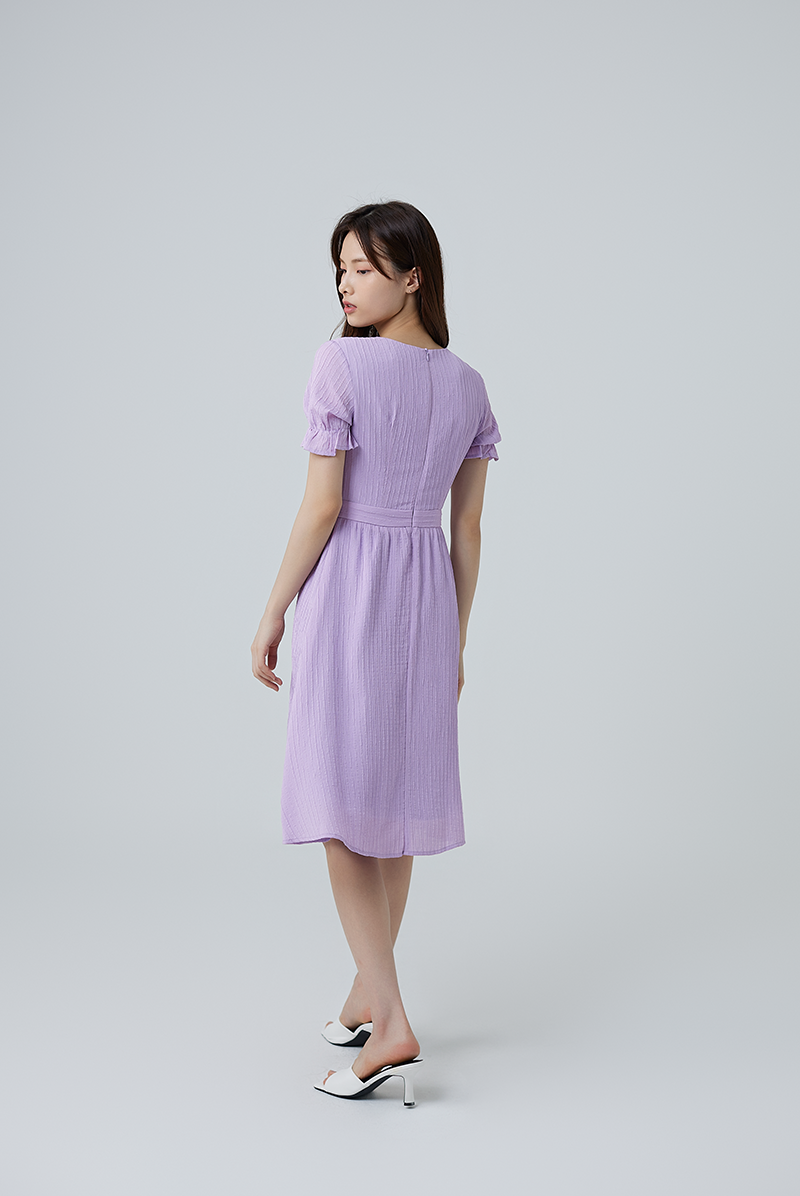 Ria Textured Dress in Wisteria
