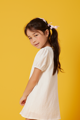 KIDS Shannon Floral Mini Dress in White