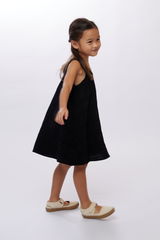 KIDS Devika Swing Dress in Black