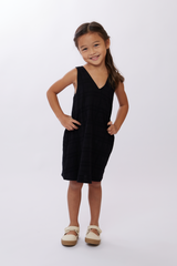 KIDS Devika Swing Dress in Black