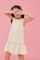 KIDS Marley Ruffled Dress in Daffodil