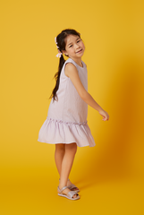 KIDS Marley Ruffled Dress in Lilac
