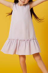KIDS Marley Ruffled Dress in Lilac