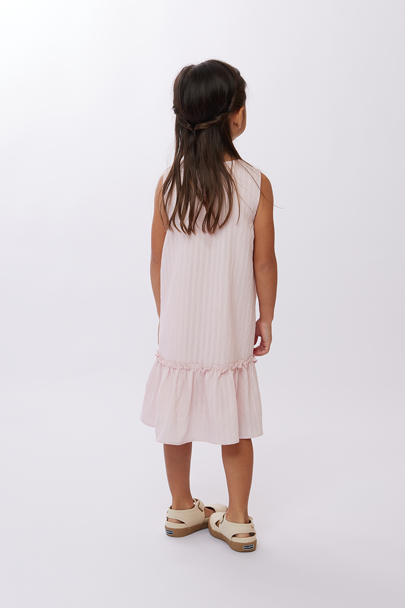 KIDS Marley Ruffled Dress in Pink