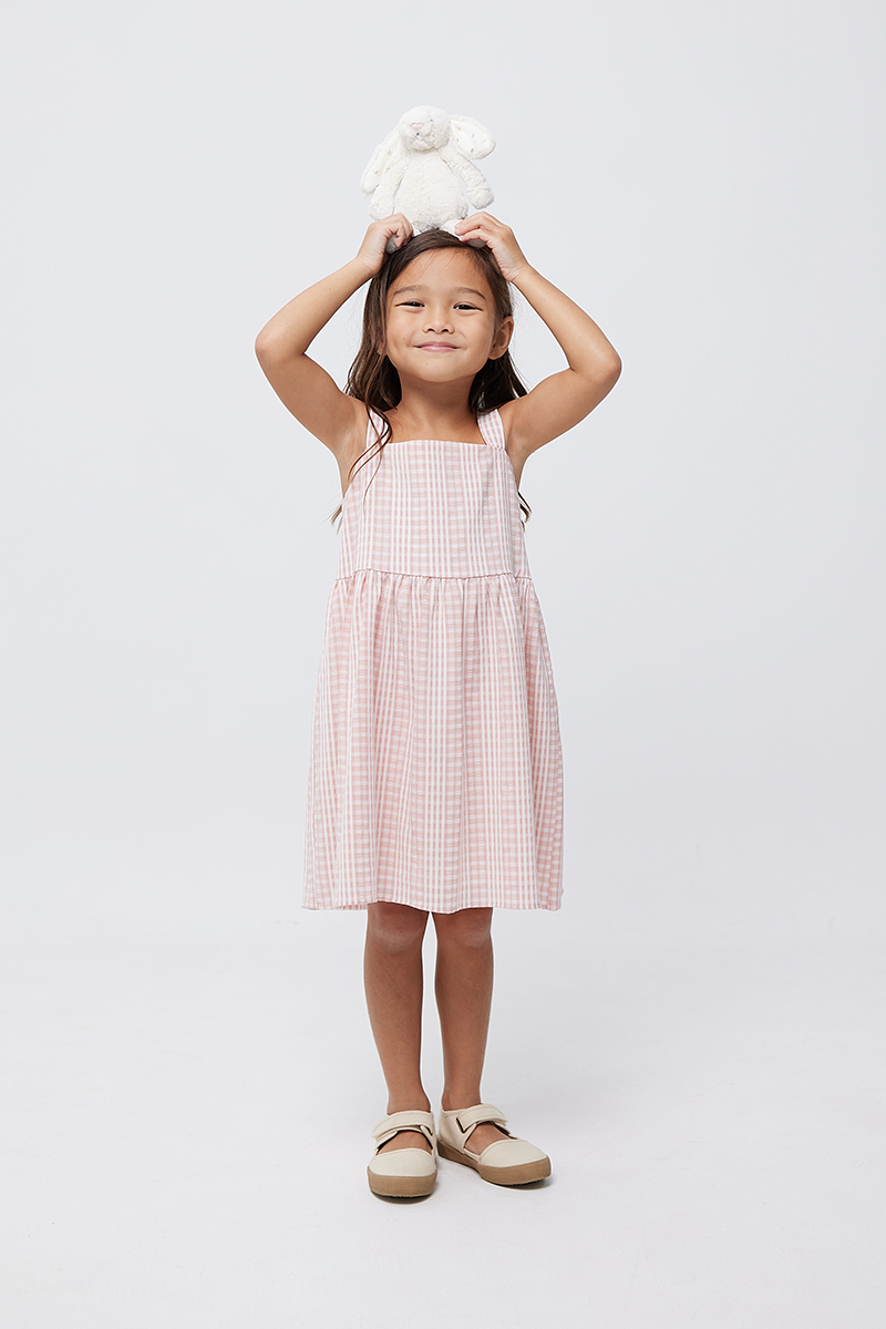 KIDS Olive Babydoll Dress in Pink