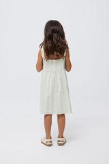 KIDS Olive Babydoll Dress in Pistachio