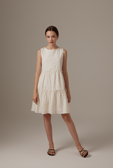 Ohera Floral Tiered Dress in Daffodil