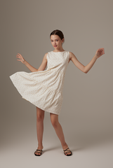 Ohera Floral Tiered Dress in Daffodil