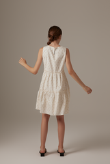 Ohera Floral Tiered Dress in Daffodil