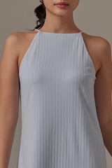 Alayana Halter Neck Dress in Baby Blue