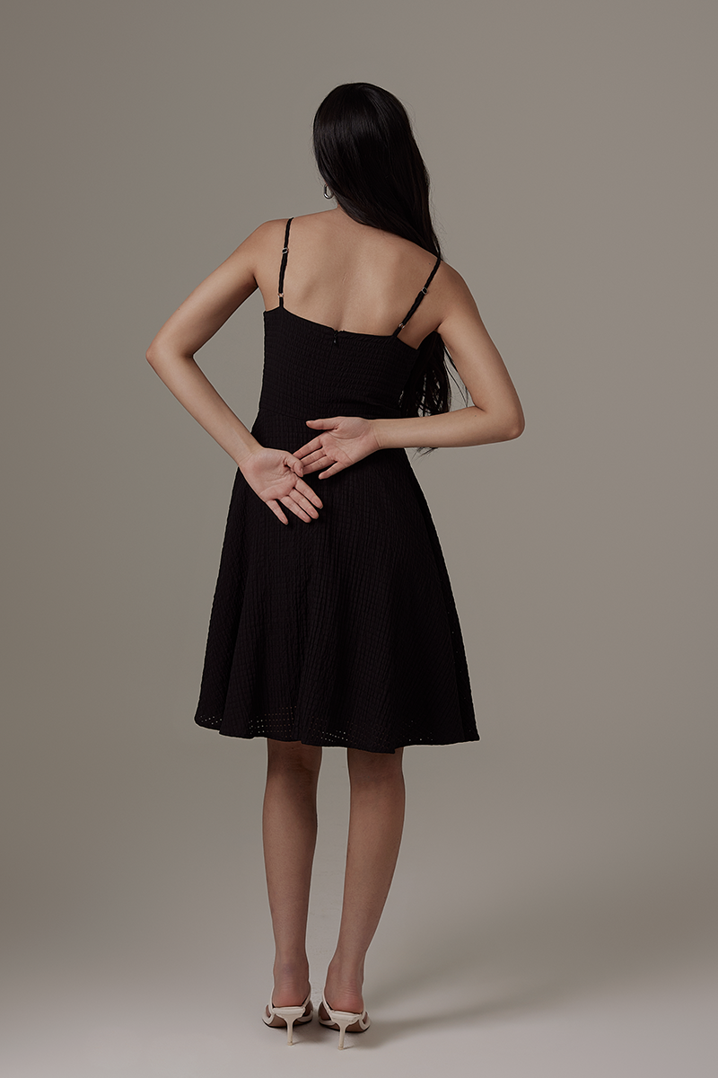 Joby Textured Dress in Black