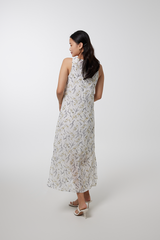 Lucille Floral Dress in White