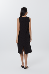 Sienna Dandelion Textured Dress in Black