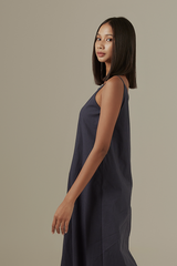 Hailey Maxi Dress in Navy Blue