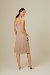 Ada Double Strap Dress in Taupe