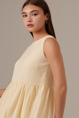 Riley Tiered Dress in Butter
