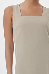 Juhi Side Slit Dress in Tea