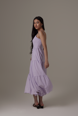 Theodora Tri-Tiered Dress in Lilac