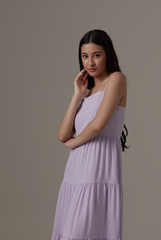 Theodora Tri-Tiered Dress in Lilac
