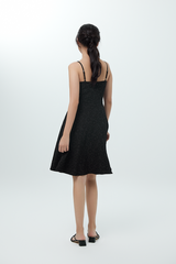 Vicky Broderie Dress in Black