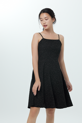 Vicky Broderie Dress in Black