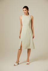 Cyndee Side Slit Dress in Willow
