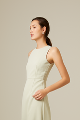 Cyndee Side Slit Dress in Willow
