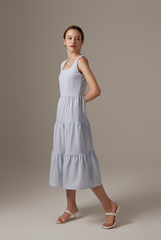 Melody Tri-Tiered Dress in Baby Blue