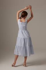 Melody Tri-Tiered Dress in Baby Blue