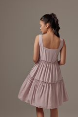 Nadine Tiered Dress in Yam