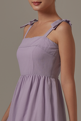 Munes Ribbon Dress in Lilac