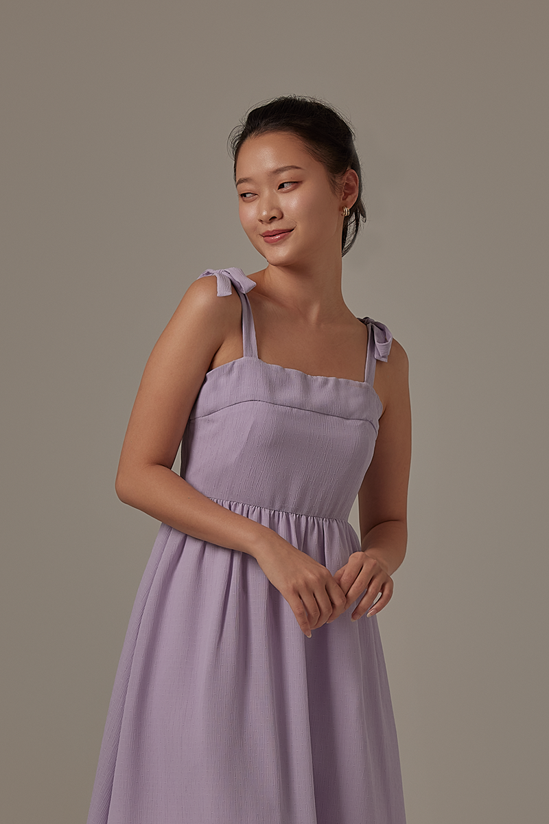 Munes Ribbon Dress in Lilac