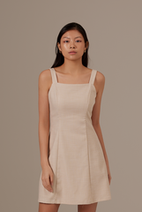 Skera Tweed Dress in Khaki