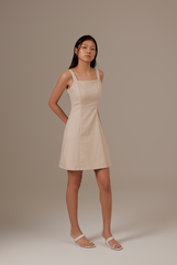 Skera Tweed Dress in Khaki