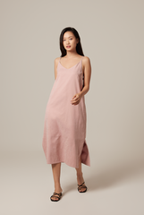Chermaine Slip Dress in Blush