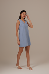 Jan Shift Dress in Light Blue