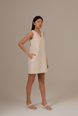 Jan Shift Dress in Rice