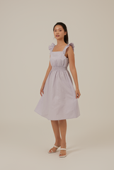 Tailyn Smocked Waist Dress in Lilac