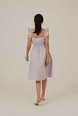 Tailyn Smocked Waist Dress in Lilac